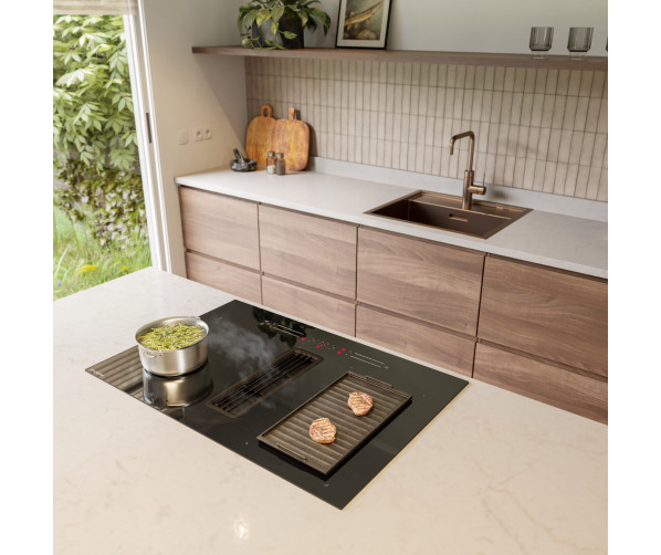 Inventum IKA8035 inbouw inductie kookplaat met afzuiging