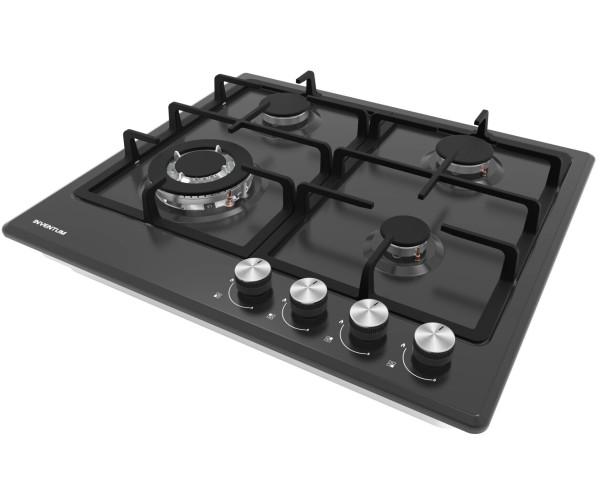 Inventum IKG6024WGZWA inbouw gaskookplaat - zwart