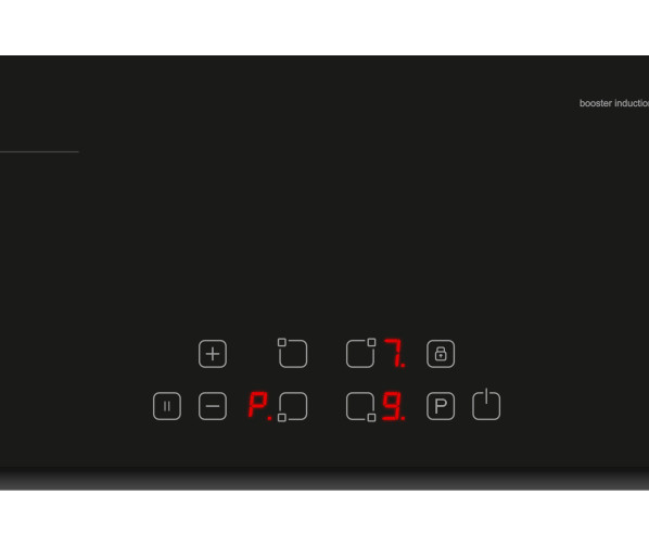 Praktisch is de tiptoets bediening op de Inventum IKI6030 inductiekookplaat