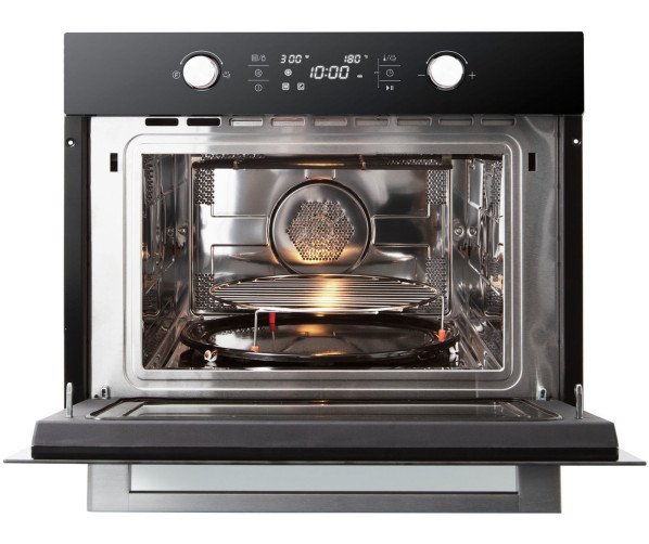Inventum IMC6044GK inbouw combi-magnetron - zwart glas