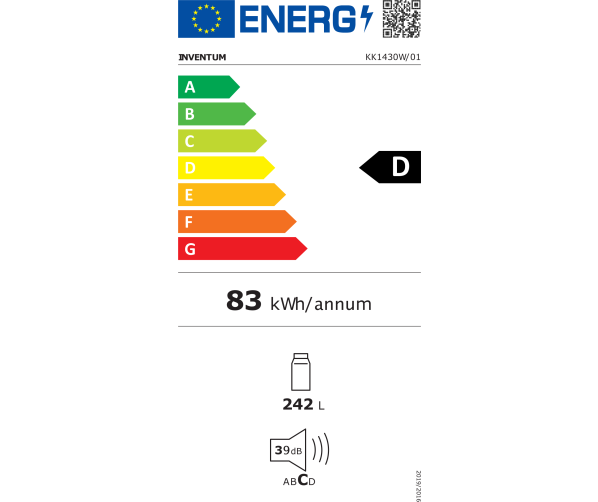 Inventum KK1430W  koelkast