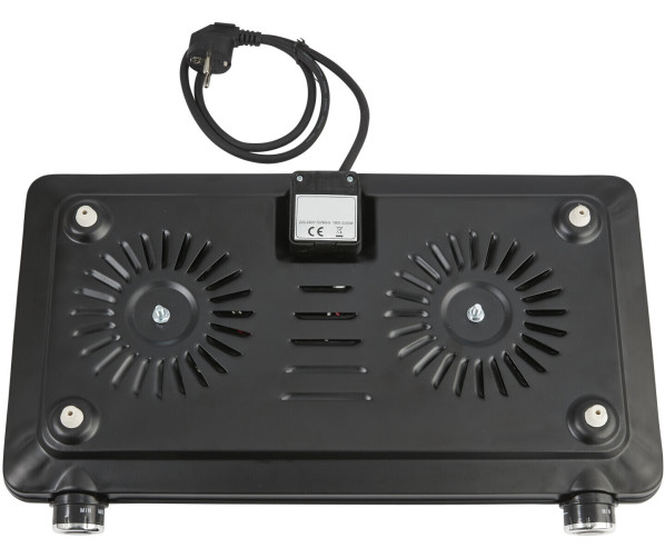 Inventum KP602B zwarte vrijstaande elektrische kookplaat