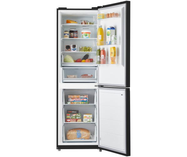 Inventum KV1850B koelkast - koel/vriescombinatie - zwart