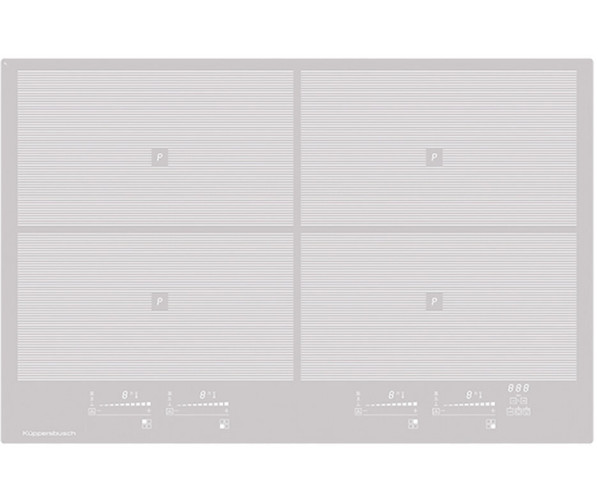 Kuppersbusch KI8800.0GR inductie kookplaat - 80 cm. - grijs
