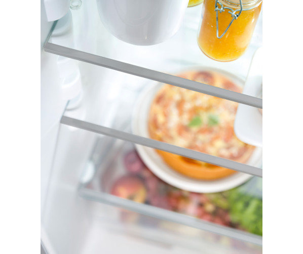 De leggers van de Liebherr CTele 2531 koelkast rvs-look zijn van stevig veiligheidsglas