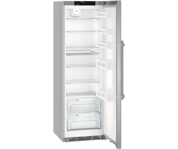 De Liebherr Kef4310 koelkast rvs heeft een bedieningspaneel met display aan de voorkant
