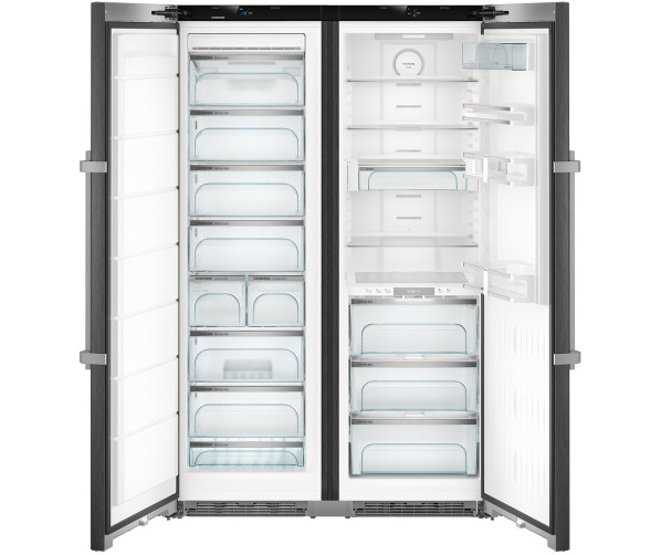 Liebherr SBSbs8683-21 side-by-side koelkast - blacksteel