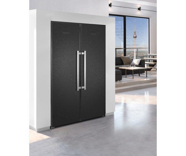 Liebherr SBSbs8683-21 side-by-side koelkast - blacksteel