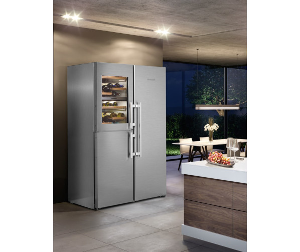 Liebherr SBSes8496-21 side-by-side koelkast - rvs