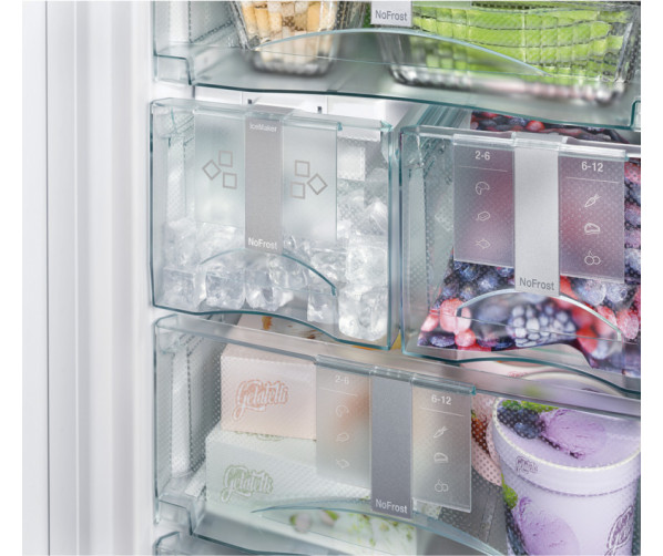 De Liebherr SIGN3576 beschikt over een interne icemaker voor ijsblokjes