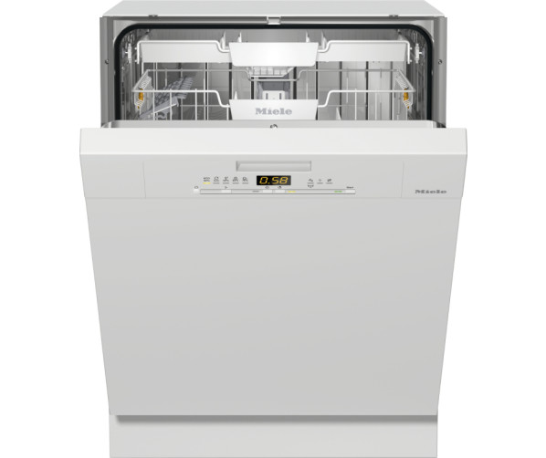 Miele G5022SCI inbouw vaatwasser - half geintegeerd met wit bedieningspaneel