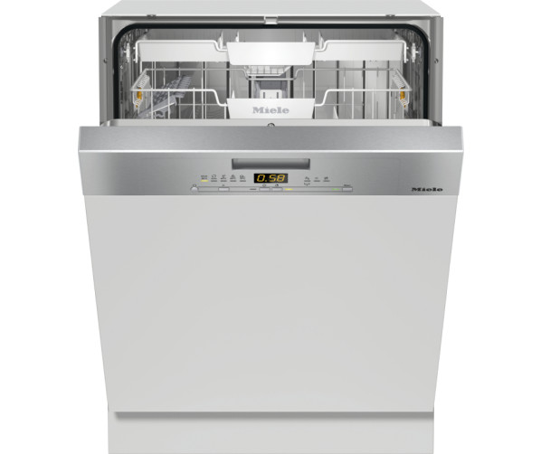 Miele G5022SCI CLST inbouw vaatwasser - half geintegreerd met rvs bedieningspaneel