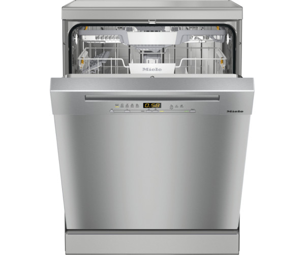Miele G5222SC CLST vrijstaande vaatwasser met besteklade - roestvrijstaal