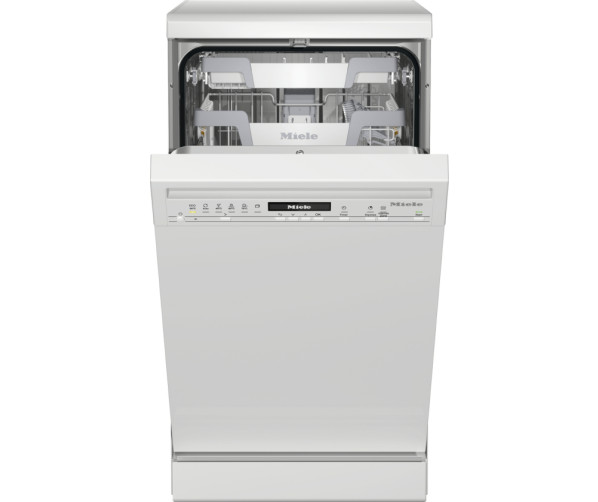 Miele G5640 SC smalle vrijstaande vaatwasser wit - met besteklade
