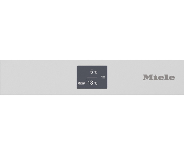 Bedieningspaneel van de Miele KFN 29283 D BB Edo Look koelkast zwart