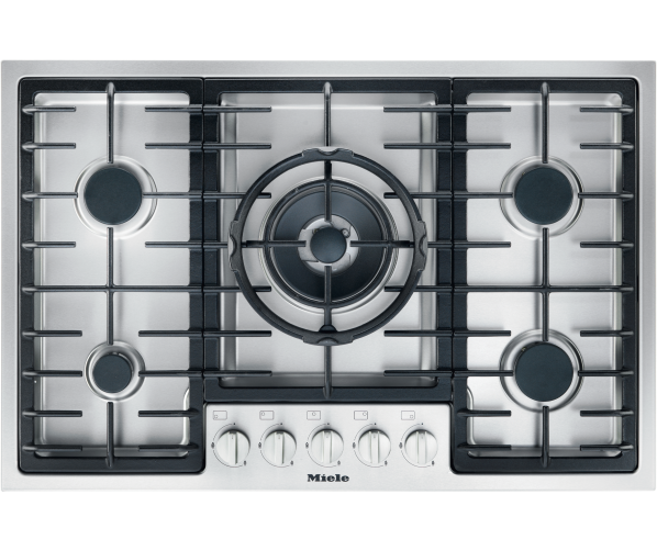 Miele KM2334 inbouw gas kookplaat - 77 cm. breed