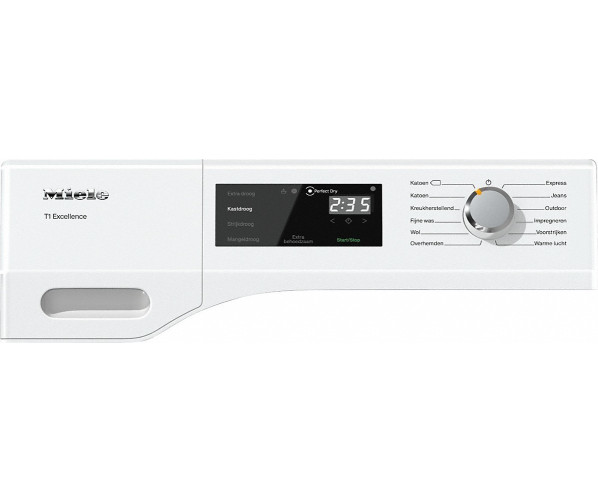 Bedieningspaneel van de MIELE droger warmtepomp TEB235WP