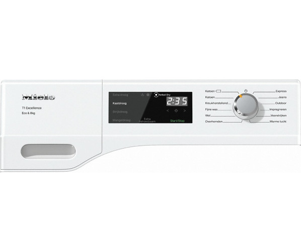 Bedieningspaneel van de MIELE droger warmtepomp TEE735WP