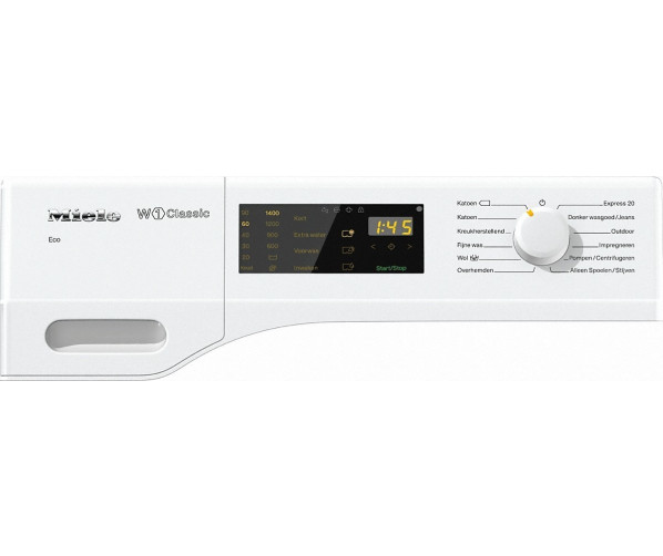 Bedieningspaneel van de Miele WDB 030 WPS wasmachine 