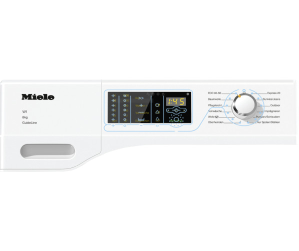 Bedieningspaneel van de MIELE wasmachine WDD131WPS