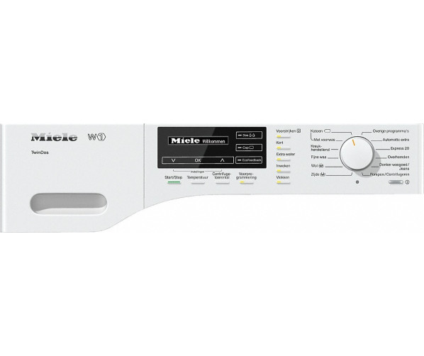 Bedieningspaneel van de Miele WKG120WCS wasmachine