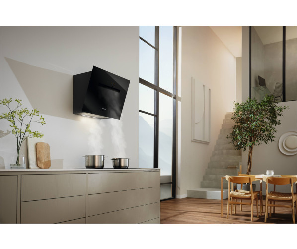 Miele DAH1650OBSW Active schuine anti-hoofdstoot afzuigkap - zwart glas