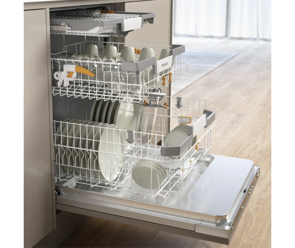 Miele G7385SCVi XXL FF verhoogde inbouw vaatwasser met 3D besteklade