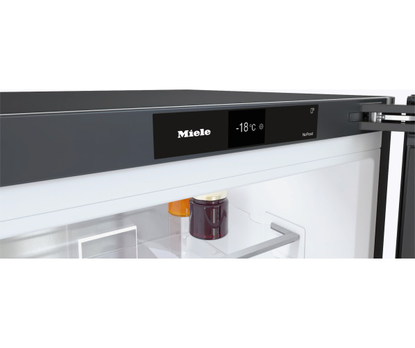 Miele KFN 4898 A-10 D bs vrijstaande koel/vriescombinatie - blacksteel