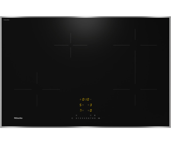 Miele KM7373FR inbouw inductie kookplaat met rvs rand - 80 cm