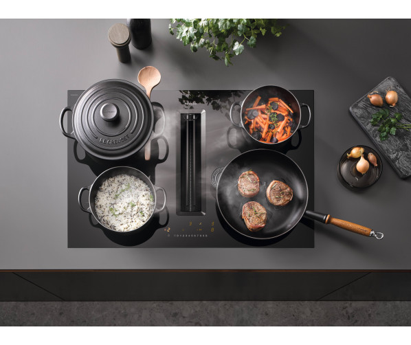 Miele KMDA7272FL-A inductie kookplaat met afzuiging