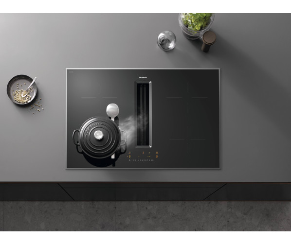 Miele KMDA7272FR-A inductie kookplaat met afzuiging