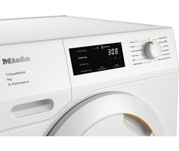Miele TEC374WP warmtepompdroger met 9 kg. trommel