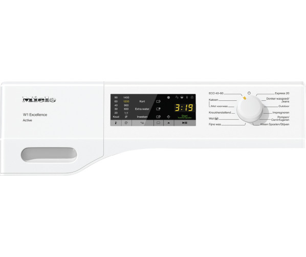 Bedieningspaneel van de MIELE wasmachine WEA035WPS