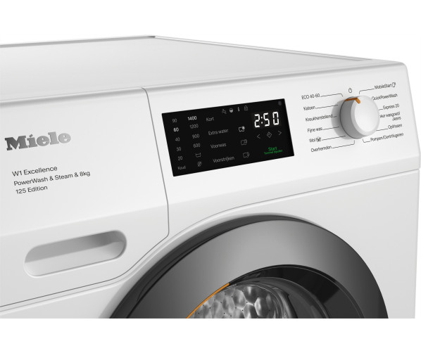 Miele WEB395WPS STEAM wasmachine met SteamCare en PowerWash
