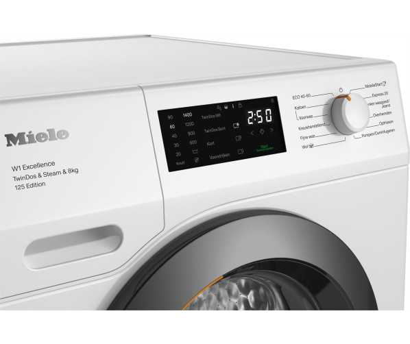 Miele WEB695WPS wasmachine met TwinDos en SteamCare