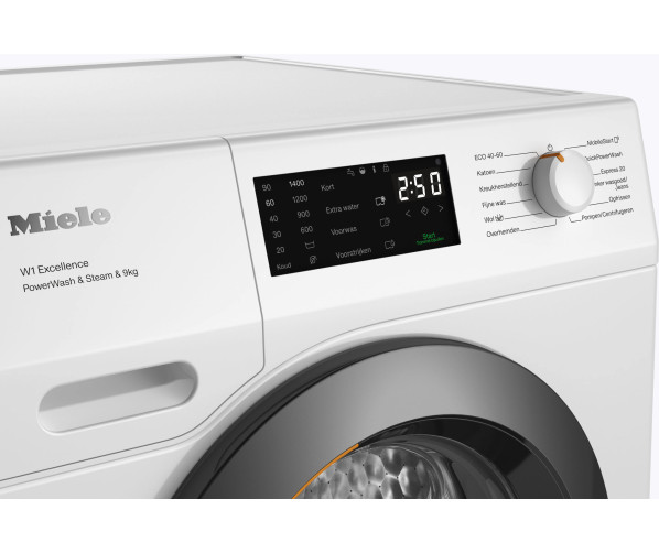 Miele WED395WPS wasmachine met SteamCare en PowerWash