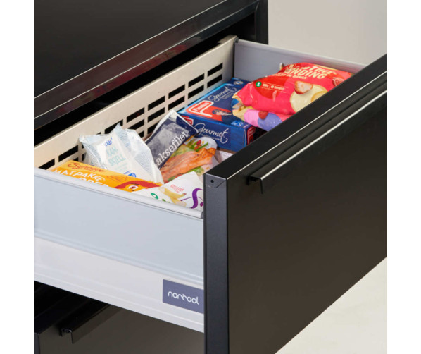 Norcool 60000006 + 8900013831 onderbouw lade koelkast - mat zwart