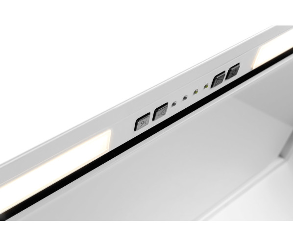 Novy 26080 inbouw afzuigkap - Vision - wit glas - 90 cm. breed