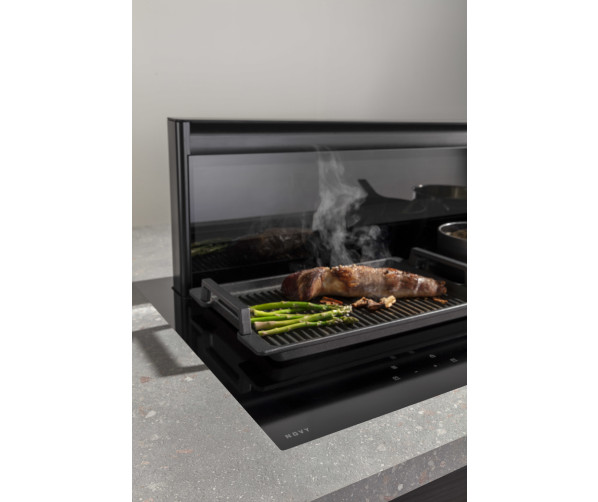 Novy 42120 inbouw inductie kookplaat met afzuiging - 118 cm. breed - Panorama