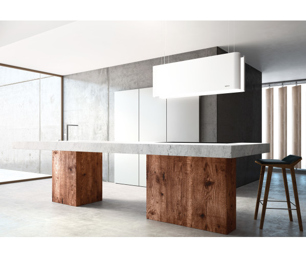Novy MOOD 7550 eiland afzuigkap wit - recirculatie