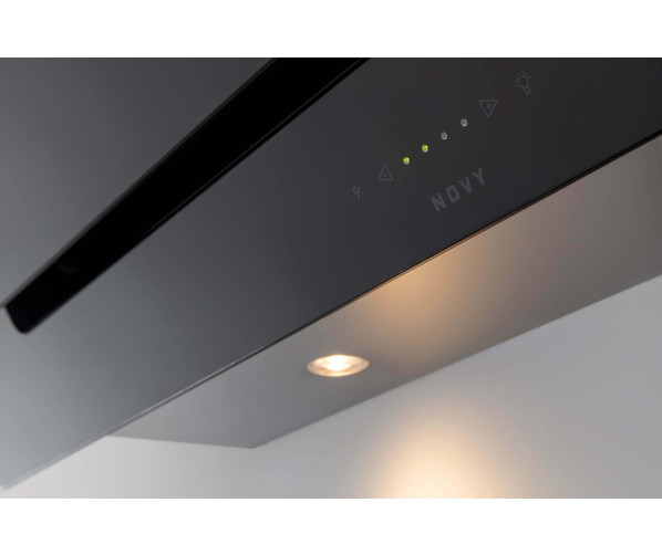 NOVY 7848 wand afzuigkap - anti-hoofdstoot - zwart