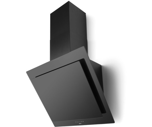 Novy 7853 wand afzuigkap schuin - Vision - zwart glas
