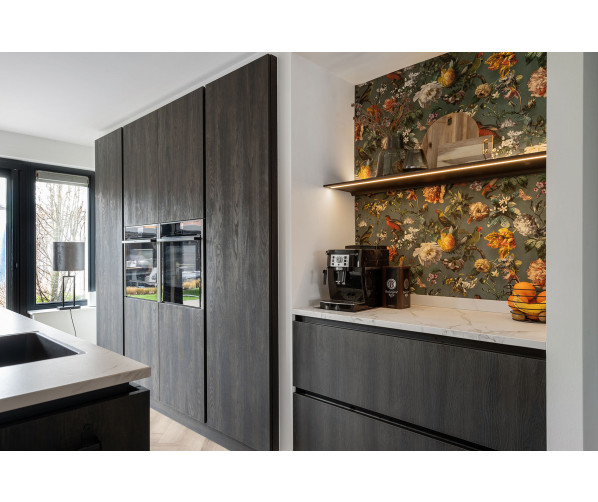 Novy Shelf Mineral Black 125cm keuken verlichting