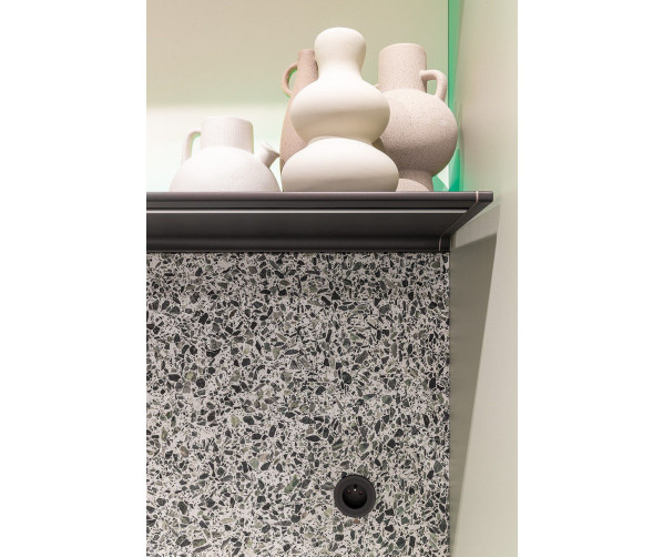 Novy Shelf Mineral Black 125cm keuken verlichting