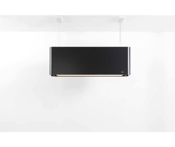 Novy Mood 7552 zwart - eiland afzuigkap - 108 cm. breed