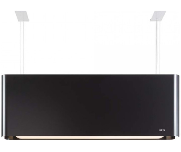 Novy Mood 7552 zwart - eiland afzuigkap - 108 cm. breed