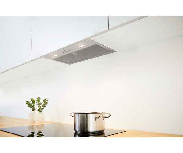Pelgrim ISW751RVS inbouw afzuigkap - 52 cm. breed - roestvrijstaal