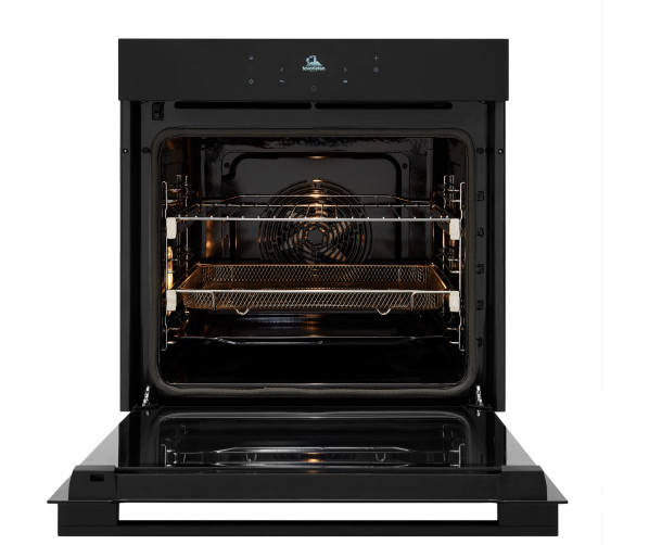 Pelgrim OP860 inbouw oven met AirFry en pryolyse - zwart