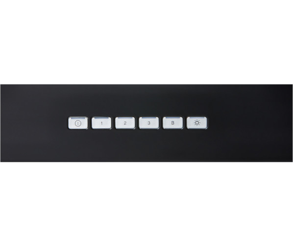Pelgrim BSK662MAT wand afzuigkap - mat-zwart - 60 cm. breed