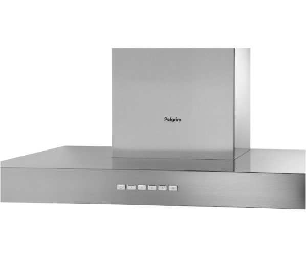 Pelgrim BSK662RVS wand rvs afzuigkap - 60 cm. breed